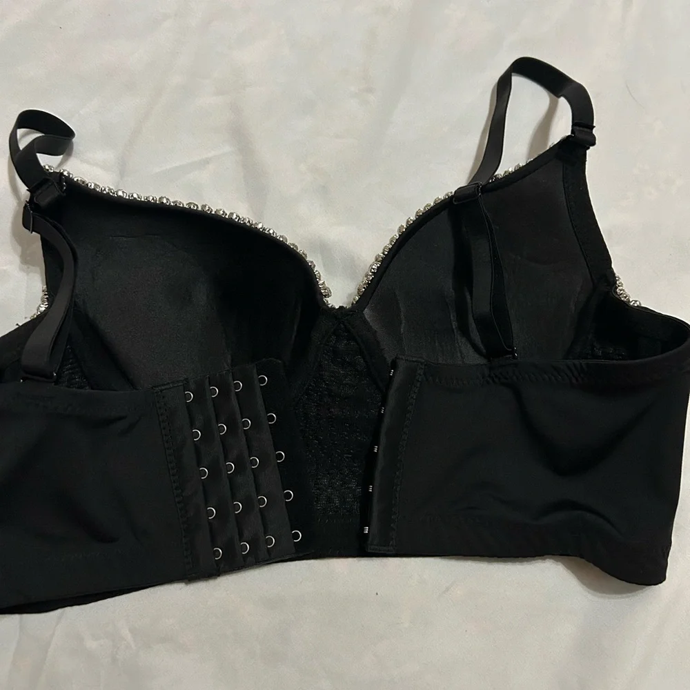 Glamorous Silver and Black Embellished Camisole - Picture 3 of 4